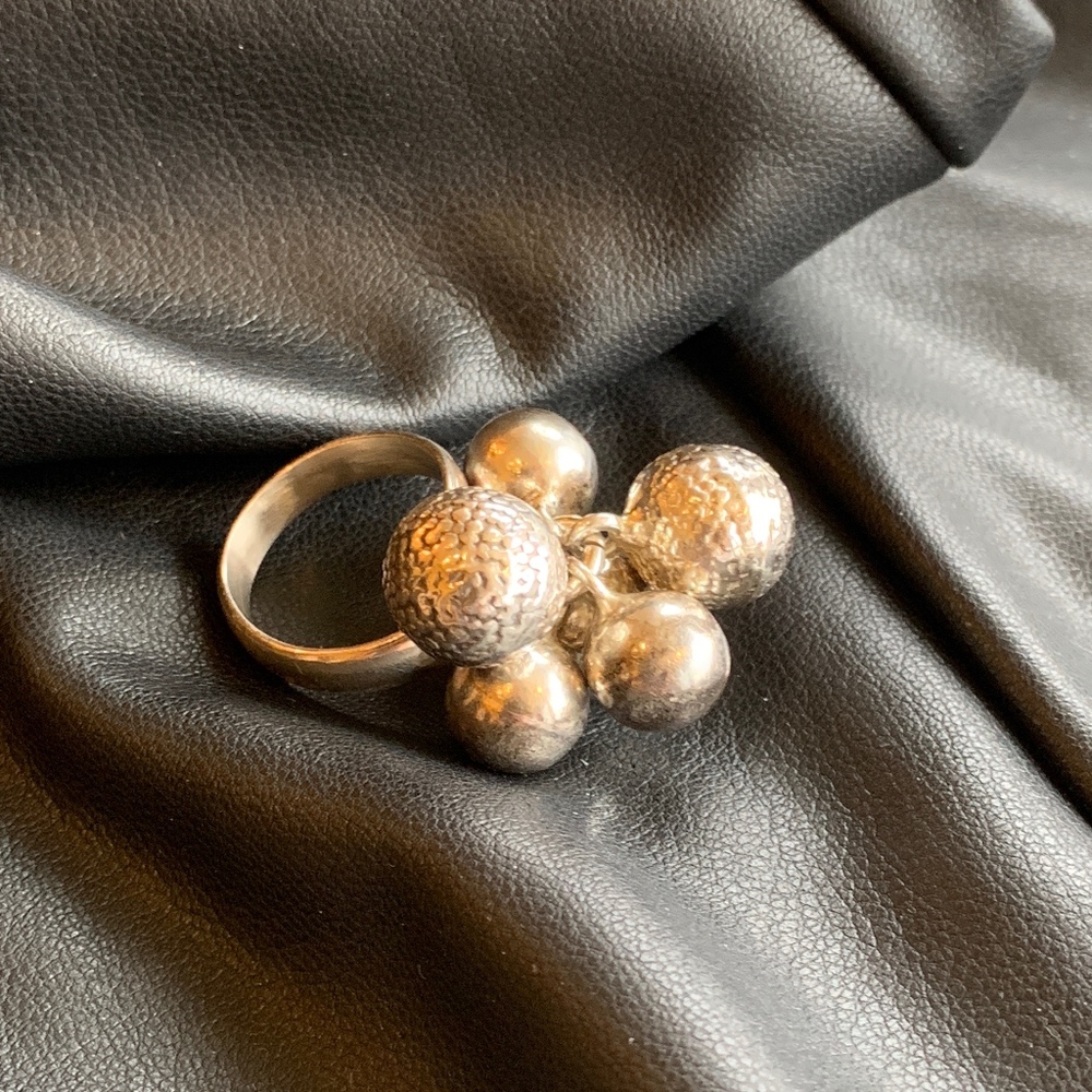 Sterling Silver Bubble Statement Ring - image 4